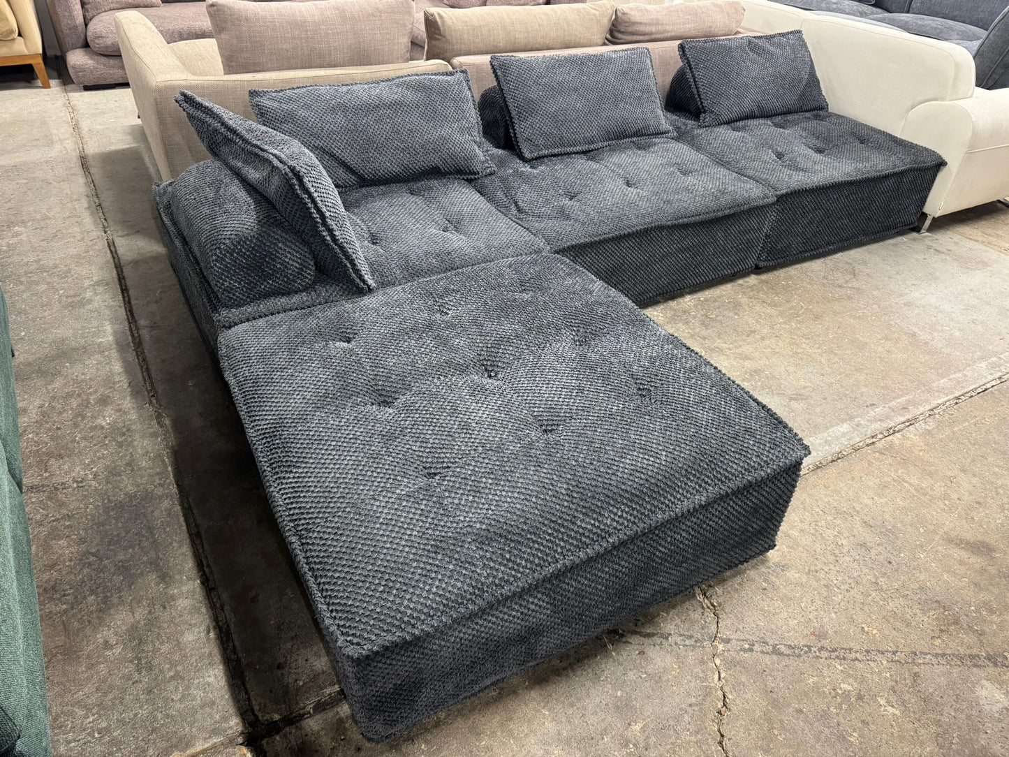 ⭐️ Modular Sofa with Ottoman | Pre-owned – Steam cleaned | SYDNEY WIDE DELIVERY