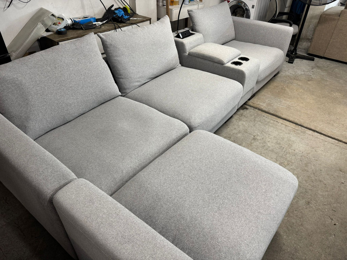 ⭐️ Modular Sofa with Reversible chaise | Pre-owned – Steam cleaned | SYDNEY WIDE DELIVERY