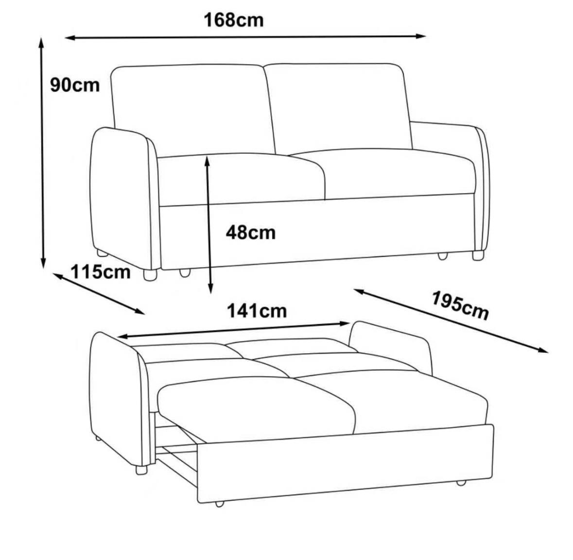 ⭐️ Brand New 2-Seater Sofa Bed | Beige & Grey | Modern, Space-Saving | Sydney Wide Delivery