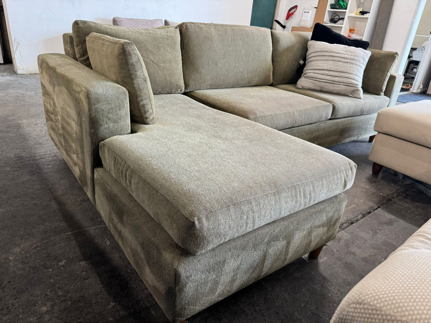 ⭐️ L-Shape sofa bed with mattress pullout | Pre-owned – Steam cleaned | SYDNEY WIDE DELIVERY