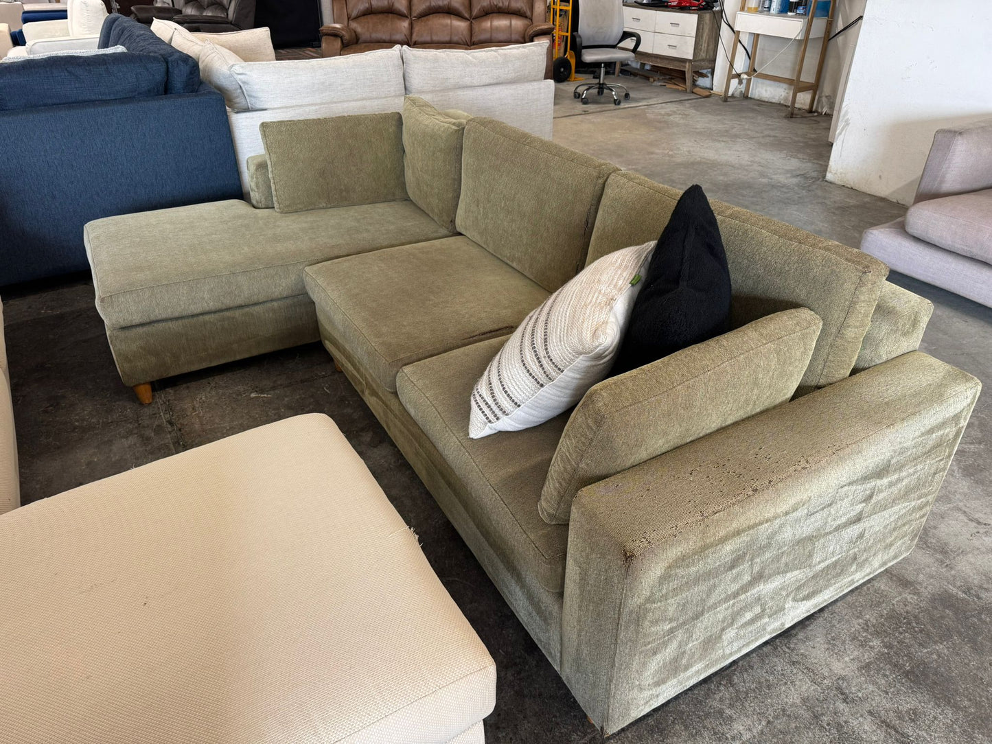 ⭐️ L-Shape sofa bed with mattress pullout | Pre-owned – Steam cleaned | SYDNEY WIDE DELIVERY