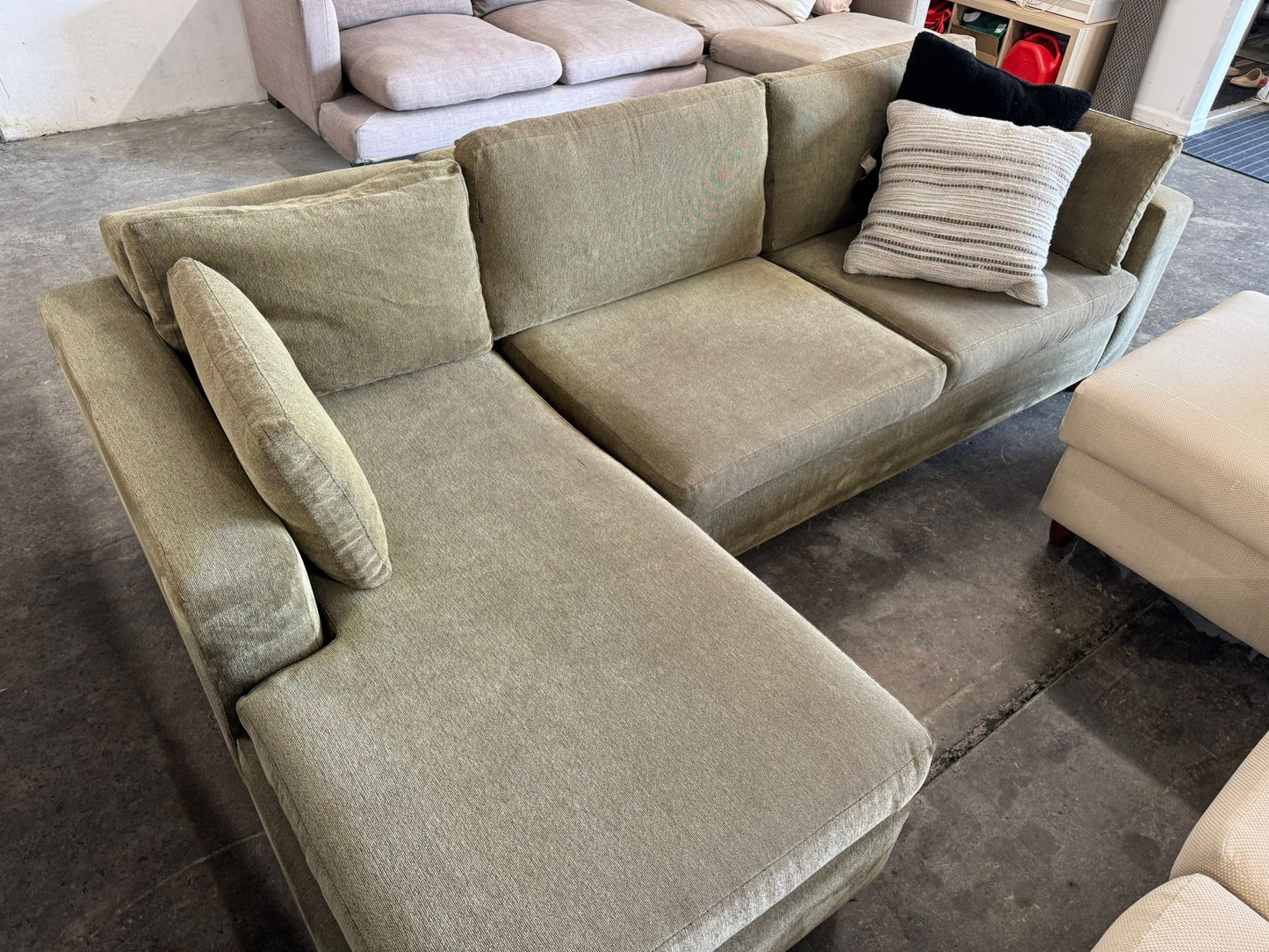 ⭐️ L-Shape sofa bed with mattress pullout | Pre-owned – Steam cleaned | SYDNEY WIDE DELIVERY