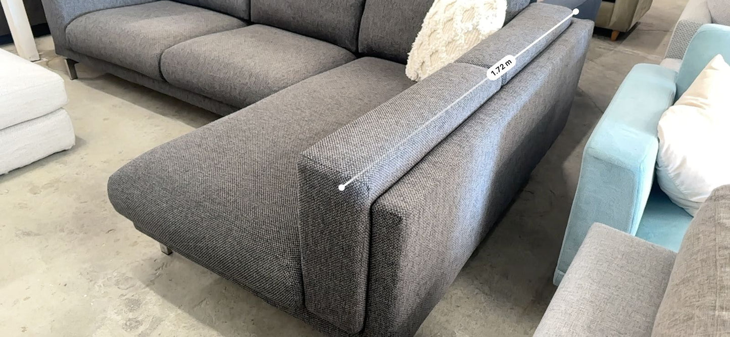 ⭐️ Charcoal grey L shape sofa | Pre-owned – Steam cleaned | SYDNEY WIDE DELIVERY