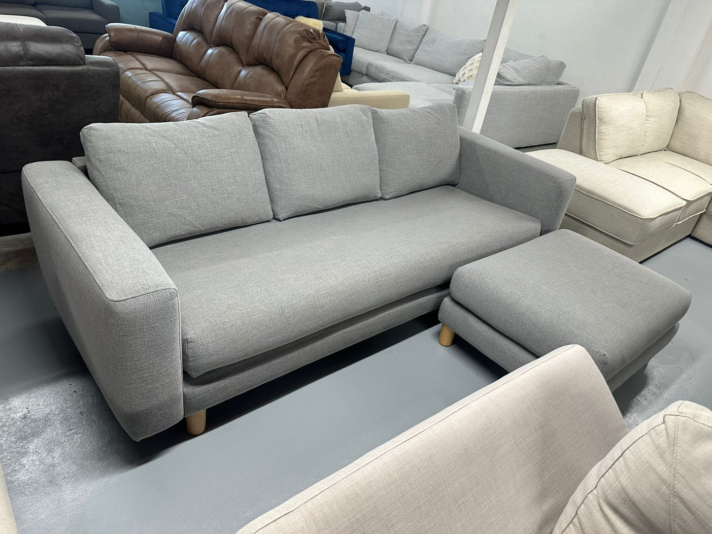 ⭐️Koala Three seater with ottoman  | Pre-owned – Steam cleaned | SYDNEY WIDE DELIVERY