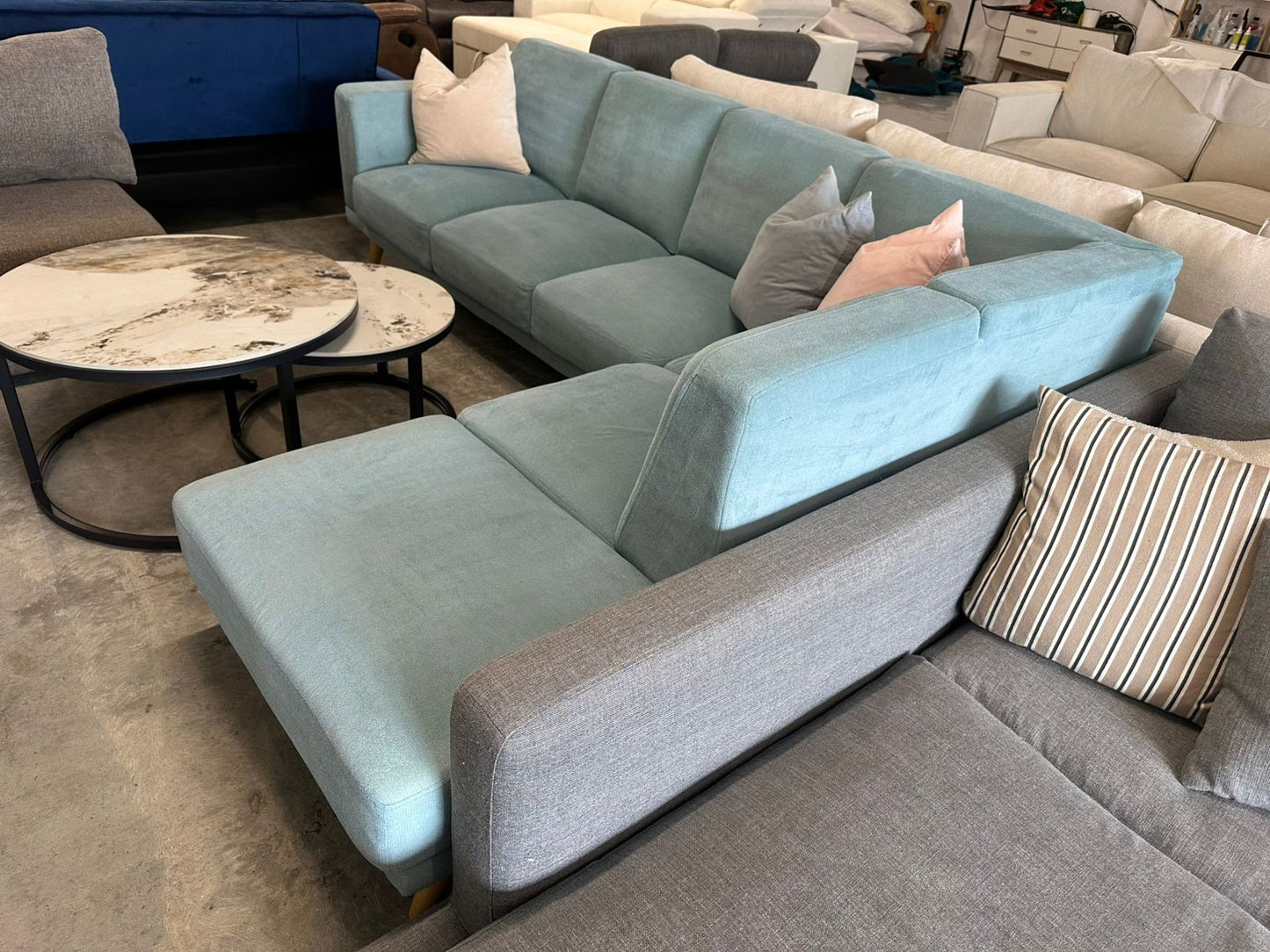 ⭐️ Blue Corner sofa | Pre-owned – Steam cleaned | SYDNEY WIDE DELIVERY