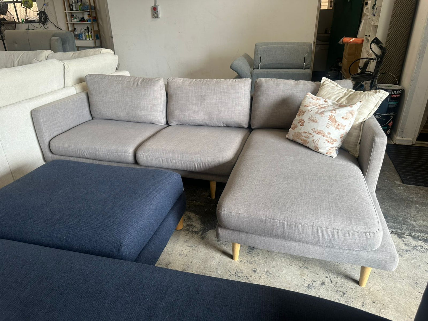 ⭐️Freedom grey L shape sofa  | Pre-owned – Steam cleaned | SYDNEY WIDE DELIVERY