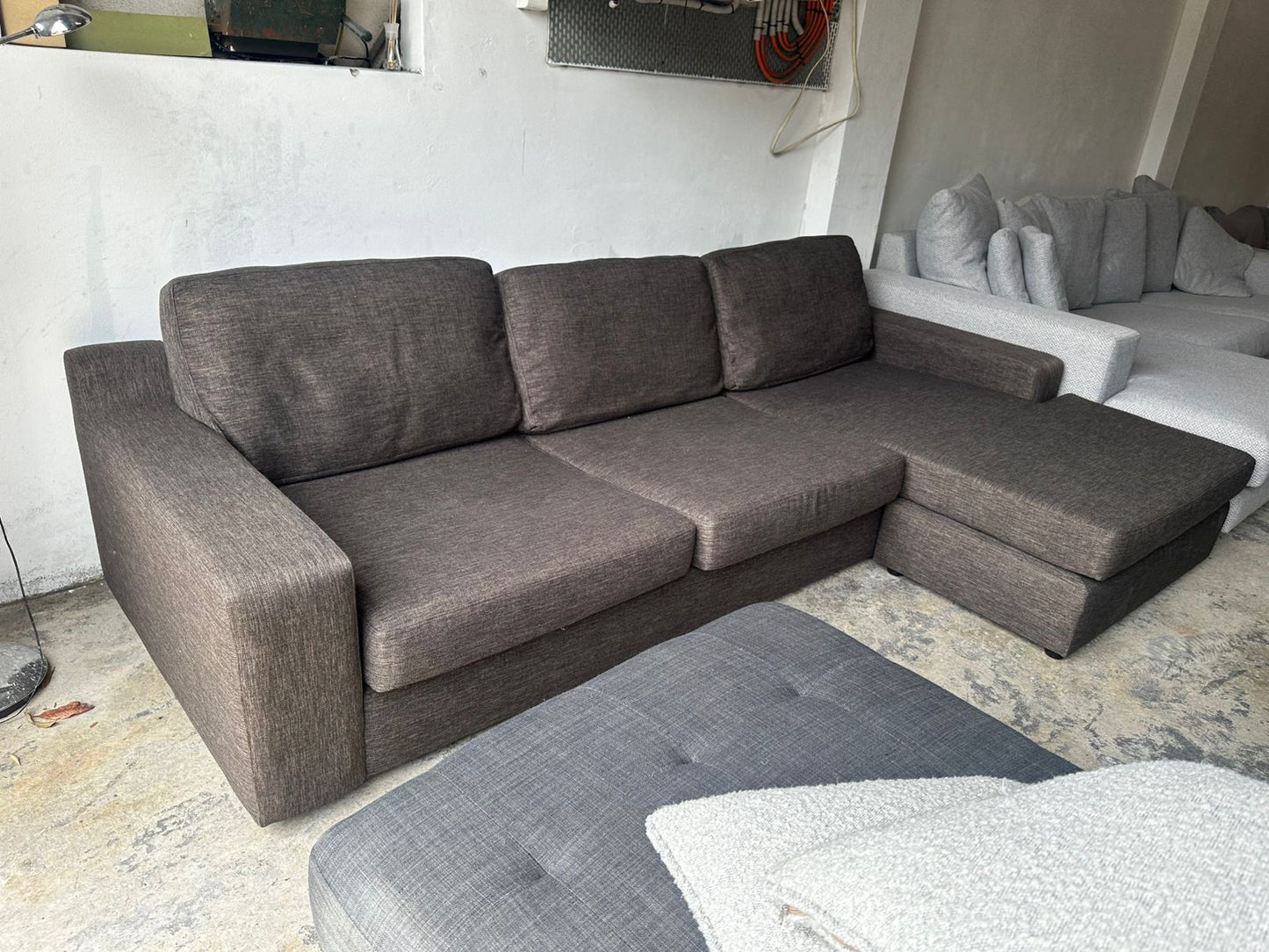 ⭐️ Brown reversible chaise sofa | Pre-owned – Steam cleaned | SYDNEY WIDE DELIVERY