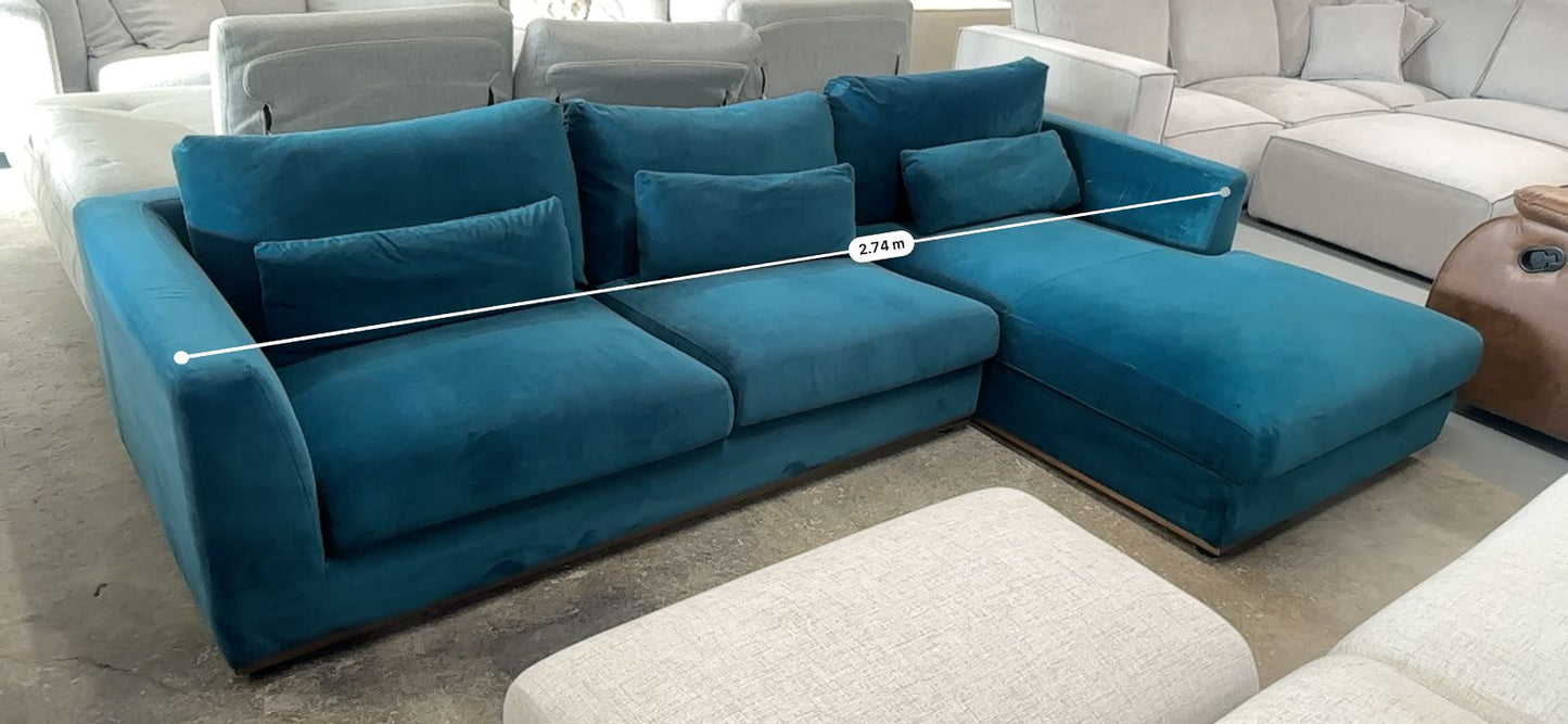 ⭐️ Castlary velvet L shape sofa  L-shape Sofa | Pre-owned – Steam cleaned | SYDNEY WIDE DELIVERY
