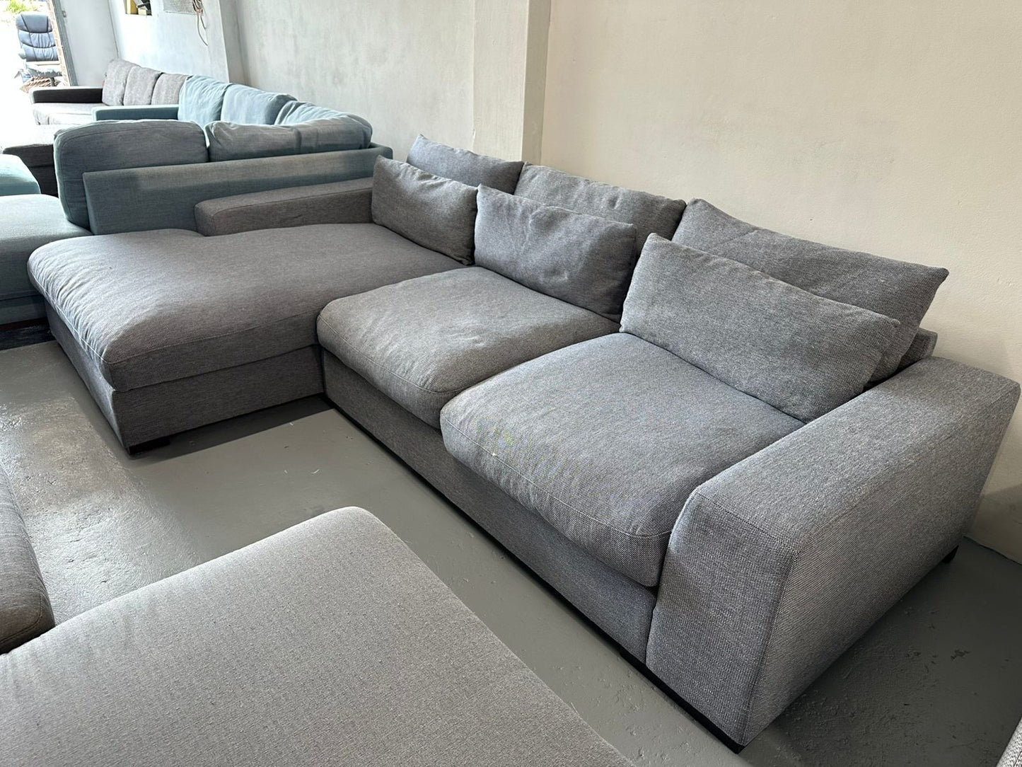 ⭐️Grey L-shape Sofa | Pre-owned – Steam cleaned | SYDNEY WIDE DELIVERY