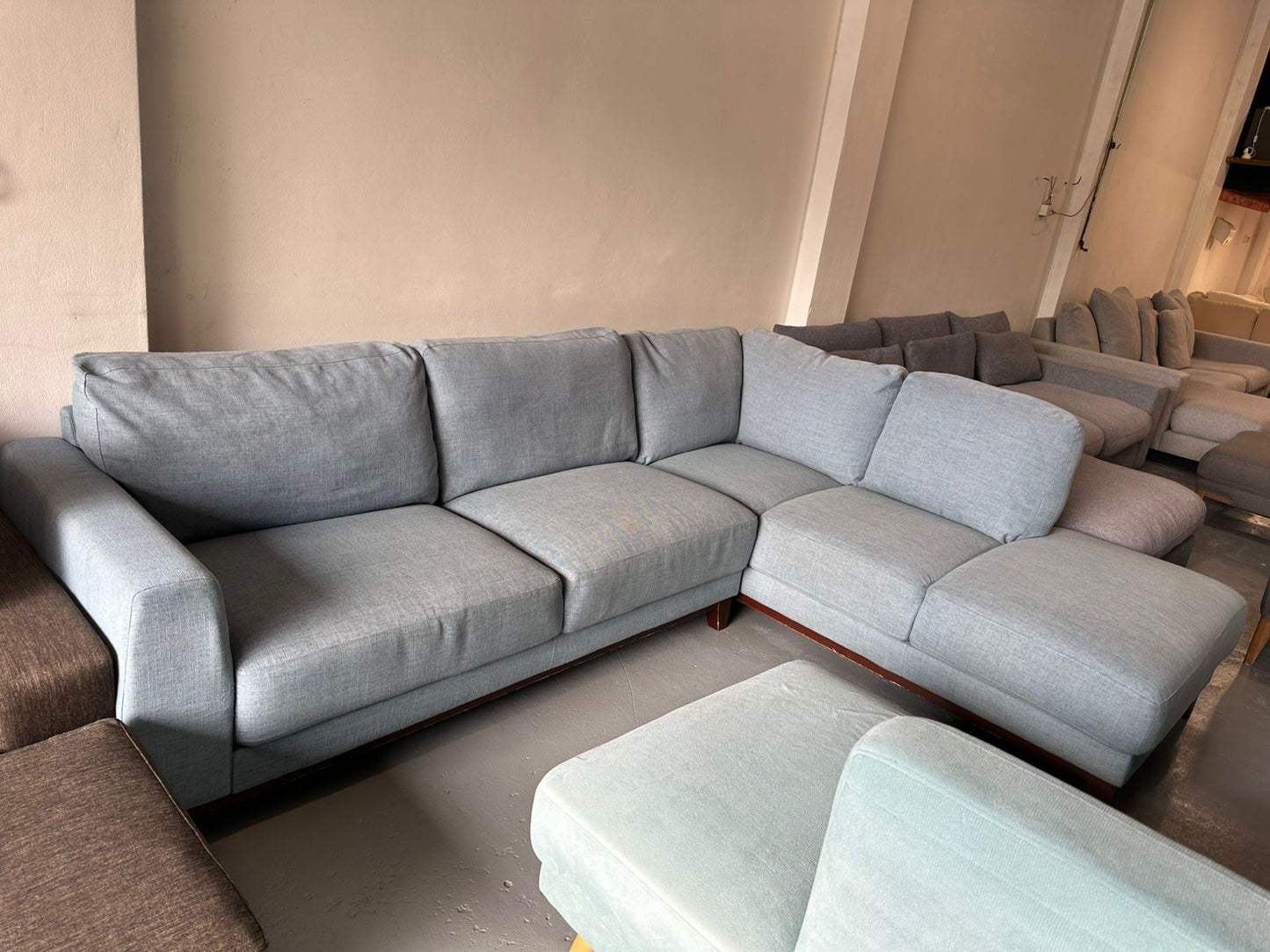 ⭐️ Blue corner sofa  | Pre-owned – Steam cleaned | SYDNEY WIDE DELIVERY
