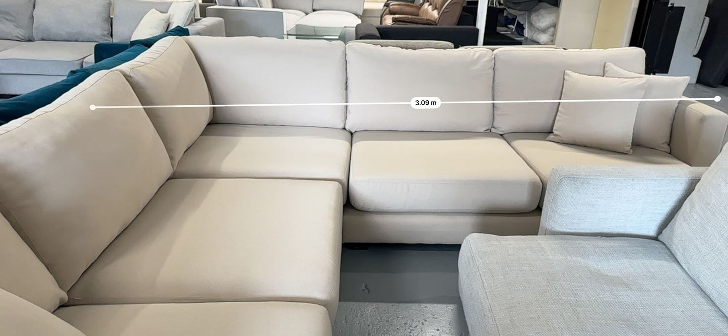 ⭐️Beige corner sofa | Pre-owned – Steam cleaned | SYDNEY WIDE DELIVERY