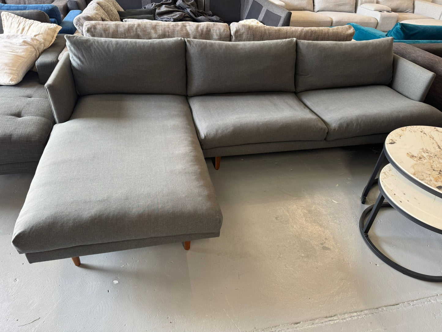 ⭐️ Gray L-shape Sofa | Pre-owned – Steam cleaned | SYDNEY WIDE DELIVERY