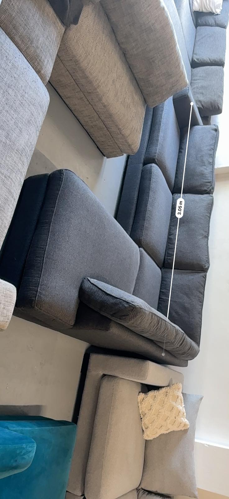 ⭐️ Charcoal L-shape Sofa | Pre-owned – Steam cleaned | SYDNEY WIDE DELIVERY