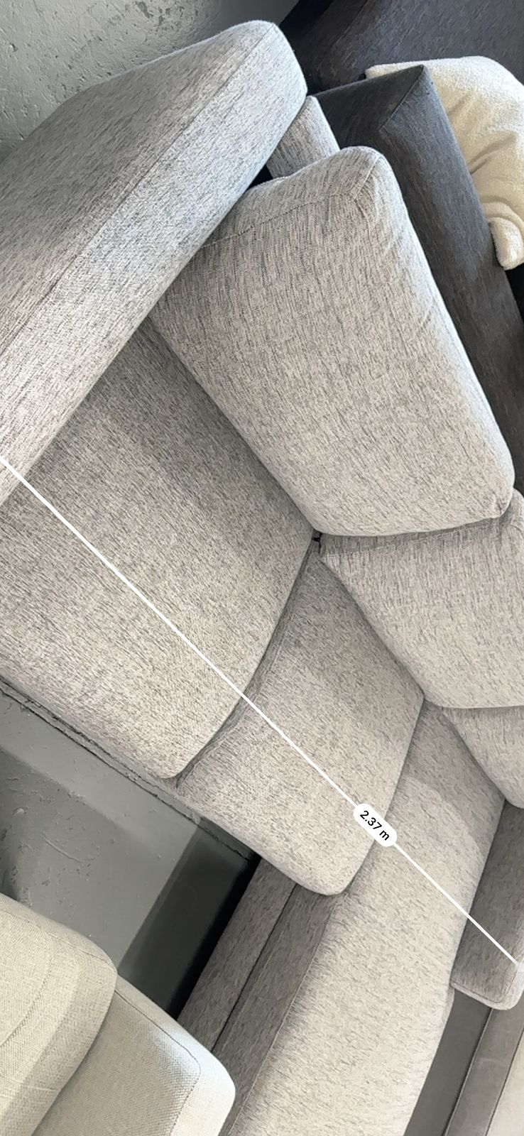 ⭐️ Grey L shape adjustable headrest sofa | Pre-owned – Steam cleaned | SYDNEY WIDE DELIVERY
