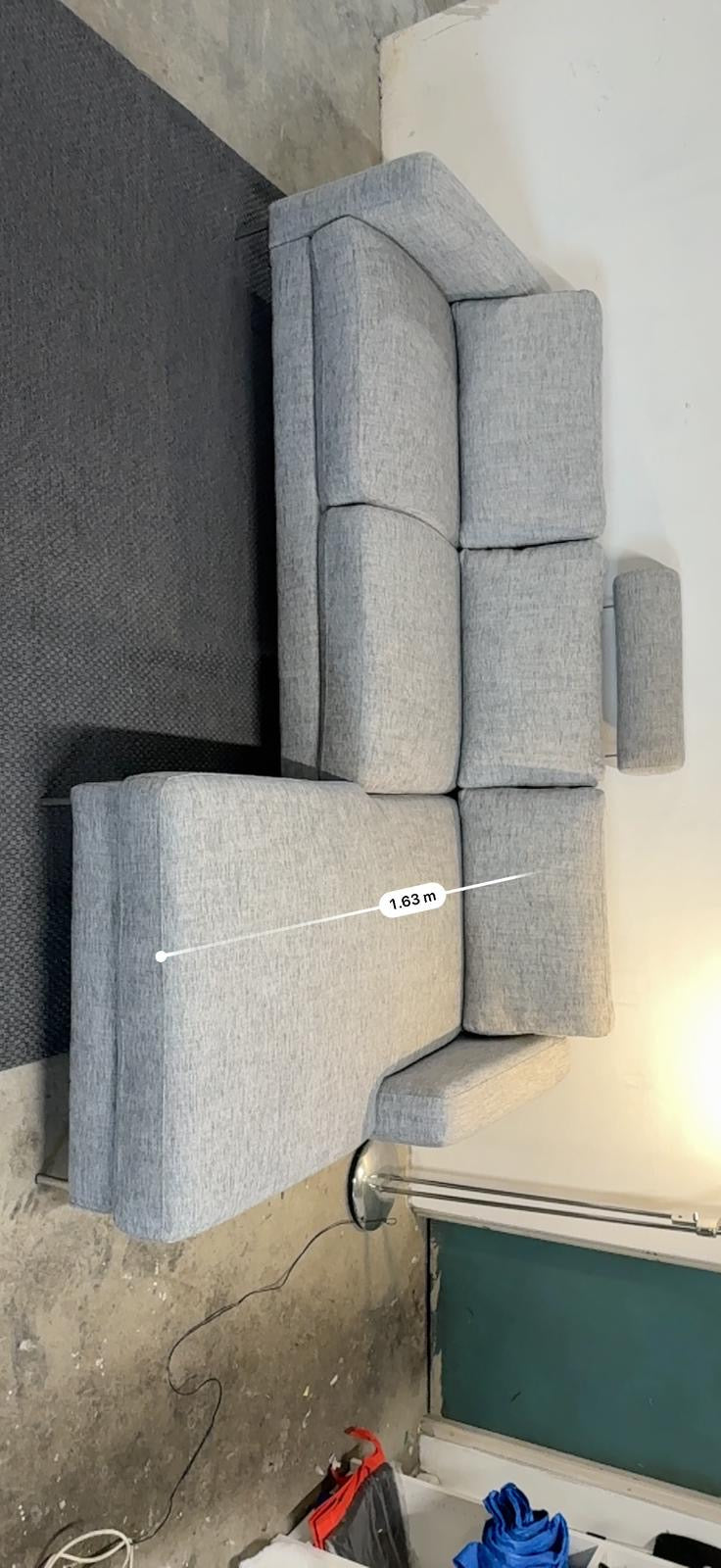 ⭐️ Grey L-shape Sofa with Headrest – Good condition | SYDNEY WIDE DELIVERY