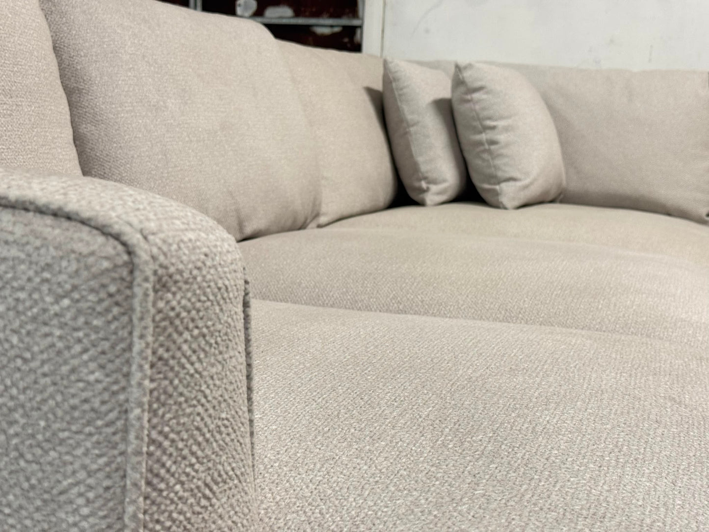 Harvey Norman Sea Shell White Modular Corner Sofa | Display Stock | Sydney Wide Delivery