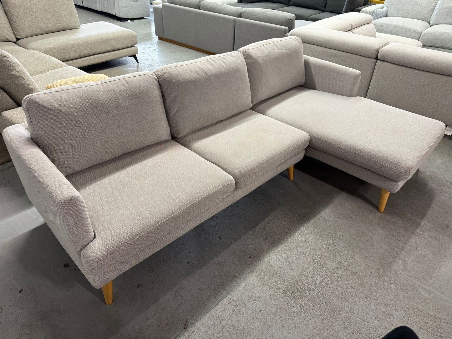 Lounge Lovers Grey L-Shape Sofa | Pre-Owned | Steam cleaned | Sydney wide delivery