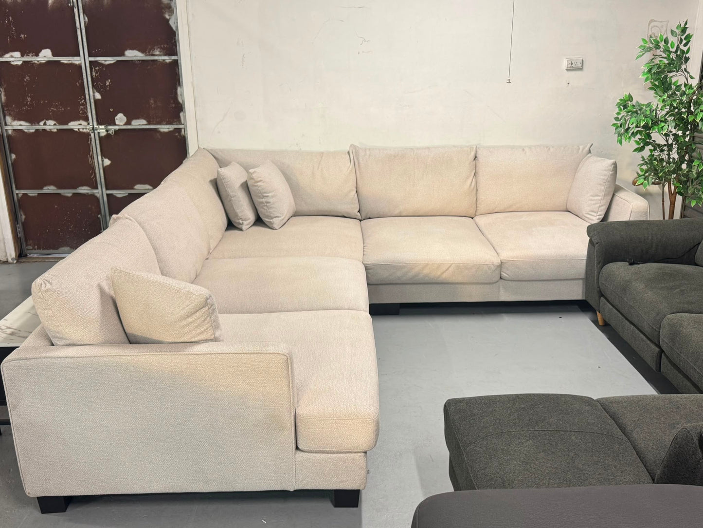 Harvey Norman Sea Shell White Modular Corner Sofa | Display Stock | Sydney Wide Delivery