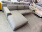 Grey L-Shape Sofa Bed with Inflatable Mattress | Pre-Owned | Steam Cleaned | Sydney Wide Delivery