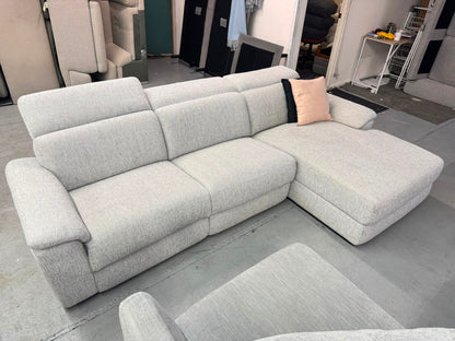 Nick Scali Grey L-Shape Electric Recliner Sofa | Pre-Owned | Steam Cleaned | Sydney Wide Delivery