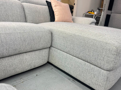 Nick Scali Grey L-Shape Electric Recliner Sofa | Pre-Owned | Steam Cleaned | Sydney Wide Delivery