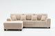 Brand New Beige Corduroy L-Shape Sofa | Sydney Wide Delivery