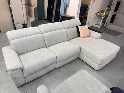 Nick Scali Grey L-Shape Electric Recliner Sofa | Pre-Owned | Steam Cleaned | Sydney Wide Delivery