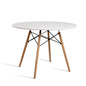 Artiss Dining Table Round White 4 Seater 100CM