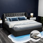 ISSA Bed Frame King Size Gas Lift Charcoal