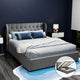 ISSA Bed Frame Queen Size Gas Lift Grey