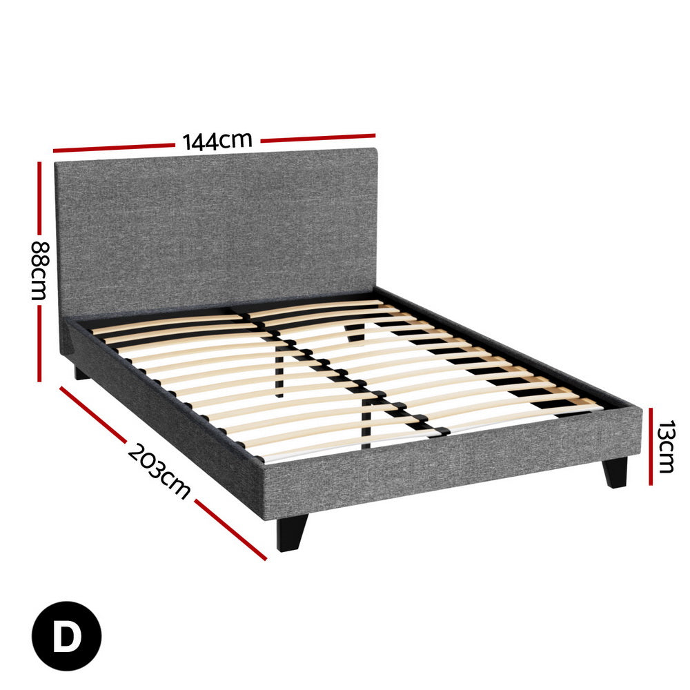 NEO Bed Frame Double Size Grey