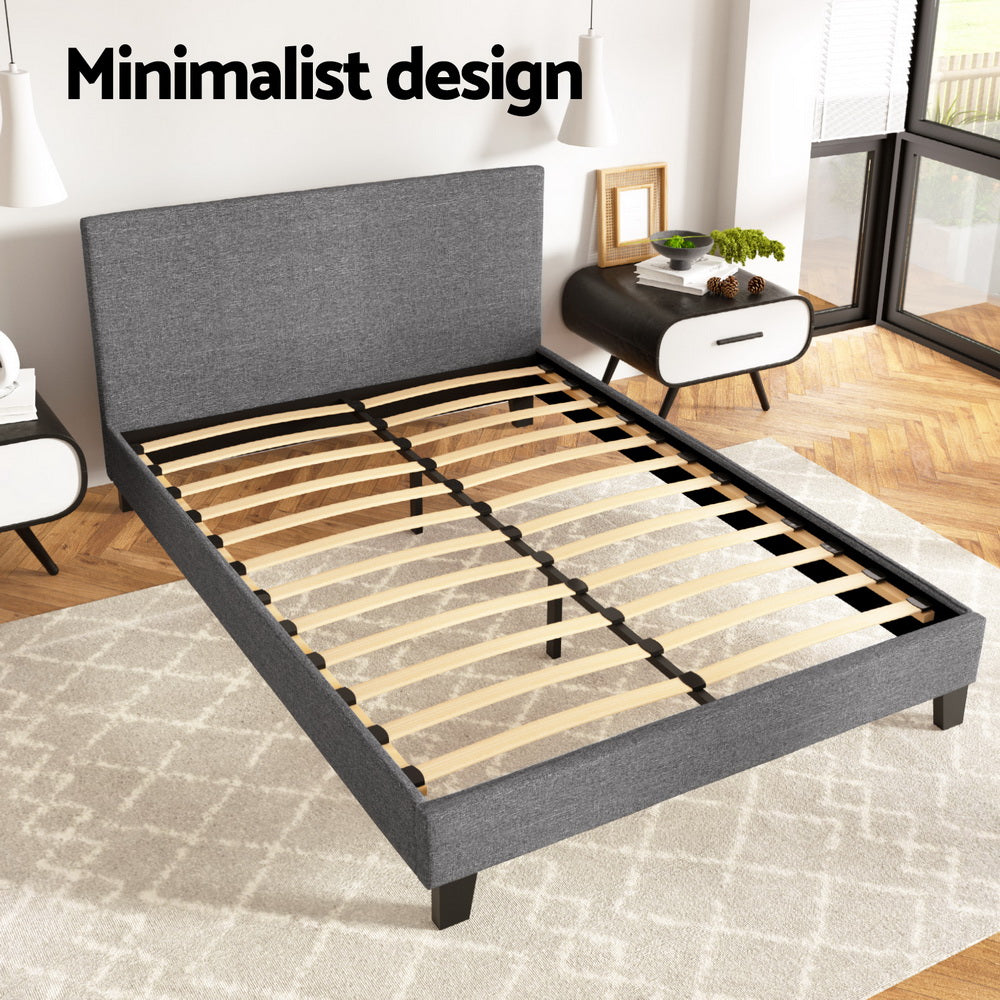 NEO Bed Frame Double Size Grey