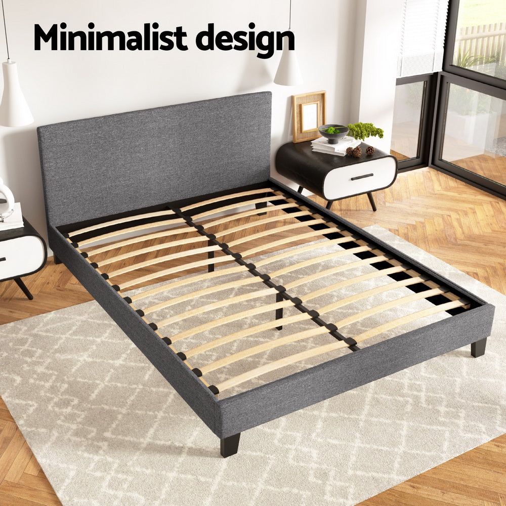 NEO Bed Frame Queen Size Grey