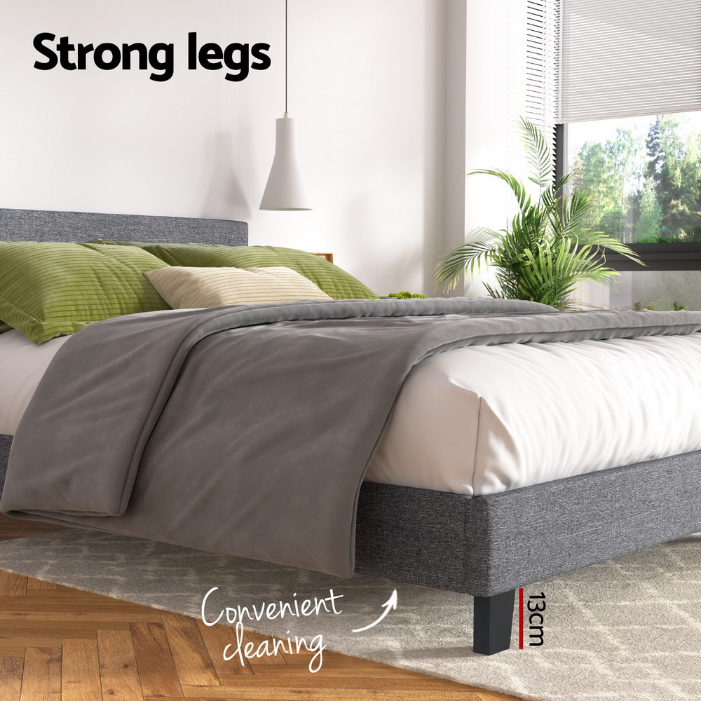 NEO Bed Frame Queen Size Grey