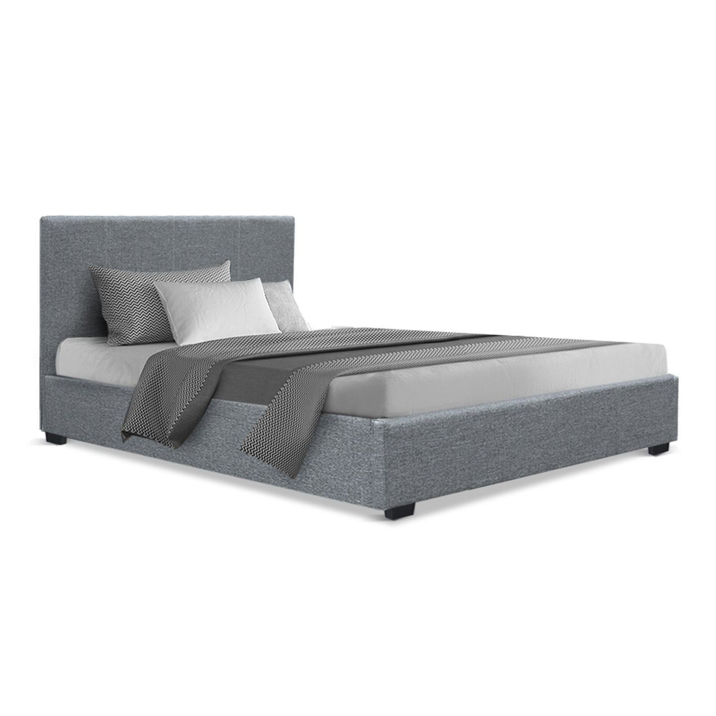 NINO Bed Frame King Single Size Gas Lift Grey