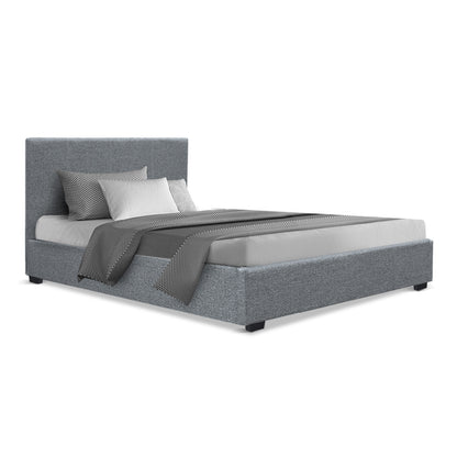 NINO Bed Frame King Single Size Gas Lift Grey