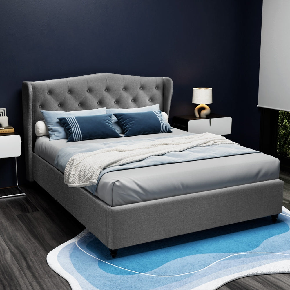 PIER Bed Frame Double Size Grey