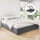 TOKI Bed Frame King Size Gas Lift Base Grey