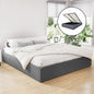 TOKI Bed Frame King Size Gas Lift Base Grey