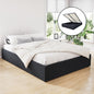 TOKI Bed Frame Queen Size Gas Lift Base Charcoal