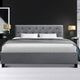 VANKE Bed Frame Double Size Grey