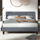 VANKE Bed Frame Queen Size Grey