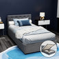 VILA Bed Frame King Single Size Gas Lift Grey