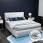 TIYO Bed Frame Double Size Gas Lift White