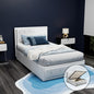 TIYO Bed Frame King Single Size Gas Lift White