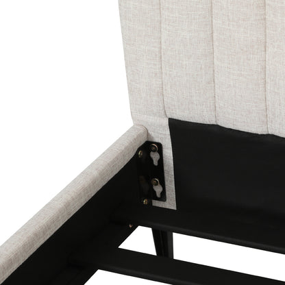 AMMY Bed Frame Queen Size Beige