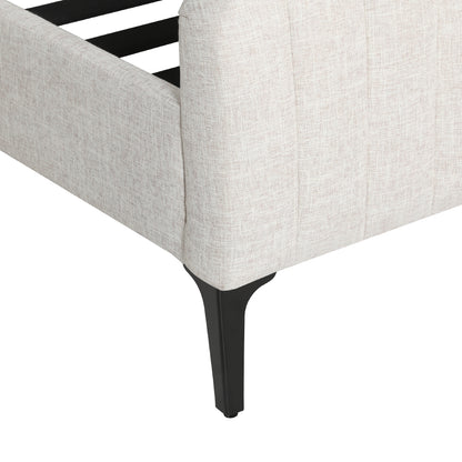 AMMY Bed Frame Queen Size Beige