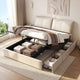 King Bed Frame Gas Lift Storage 3 Drawers Adjustable Headboard Platform Base