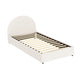 Bed Frame Gas Lift Strorage Beds Base Platform Boucle Fabric King Single ELLA