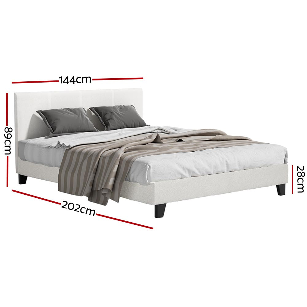 NEO Bed Frame Double Size Boucle